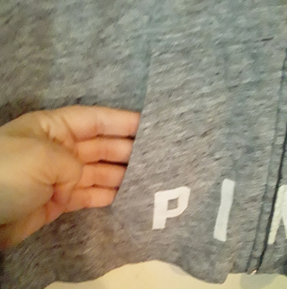 Pink Light Weight Gray Hoodie Jacket - Picture 4 of 8